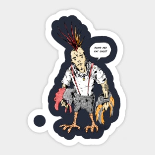 Holy Year of the Punk Rooster Sticker